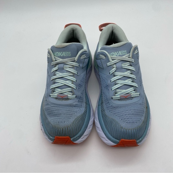 Hoka One One Womens Size 7.5 Bondi 7 Blue Running Shoes 1110519 BFBG - Picture 4 of 8